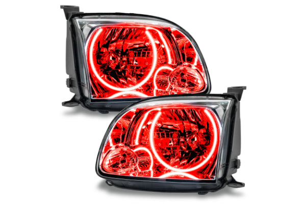 Oracle LED Halo Headlights: 05-06 Toyota Tundra w/o Double Cab (Red SMD Single Color) - product image 1