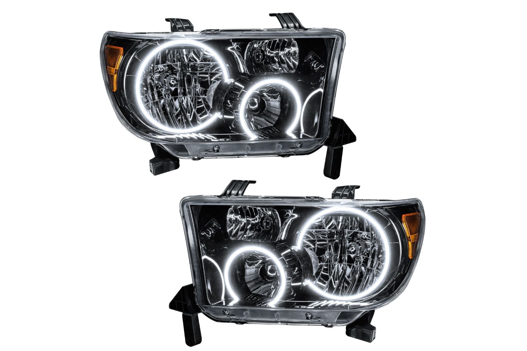 Oracle LED Halo Headlights: 07-11 Toyota Tundra (Black / White SMD Single Color) - product image 1