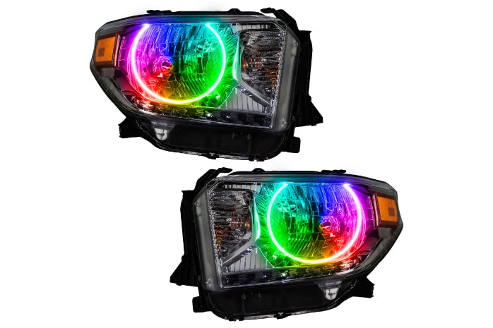 Oracle LED Halo Headlights: 14-19 Toyota Tundra (Single Halo / ColorShift RGB / No Controller) - product image 1