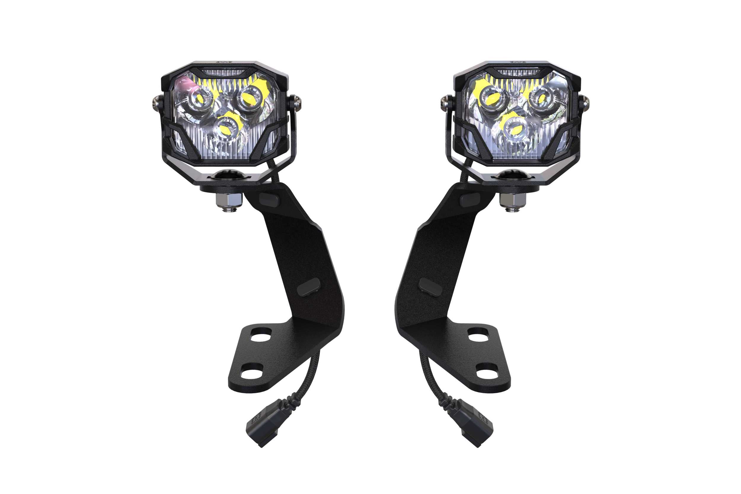 Morimoto 4Banger Ditch Light Kit: 10-13 4Runner (NCS Yellow SAE Wide Beam) - product image 1