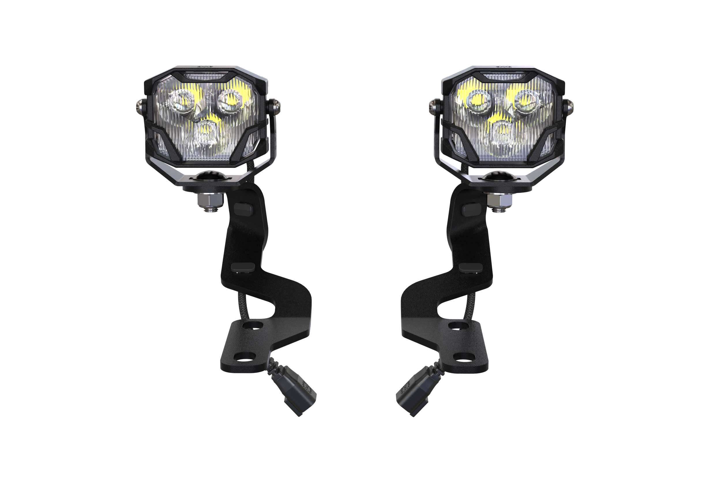 Morimoto 4Banger Ditch Light Kit: 07-13 Tundra (NCS Yellow SAE Wide Beam) - product image 1