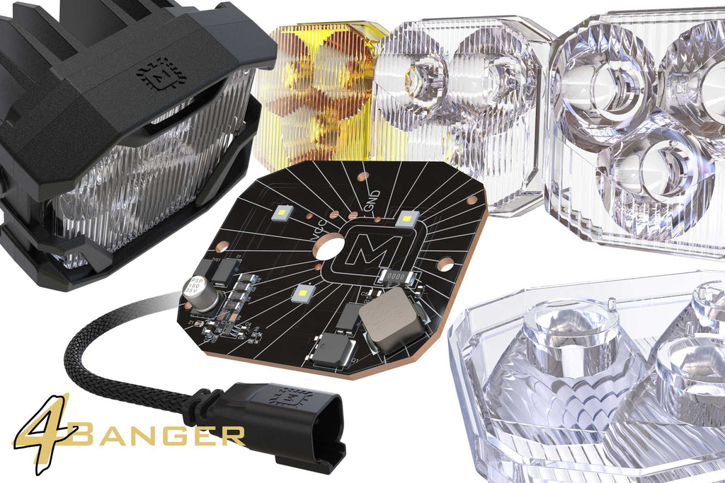 Morimoto 4Banger Surface-Mount Kit: (HXB White SAE Wide Beam) - product image 4