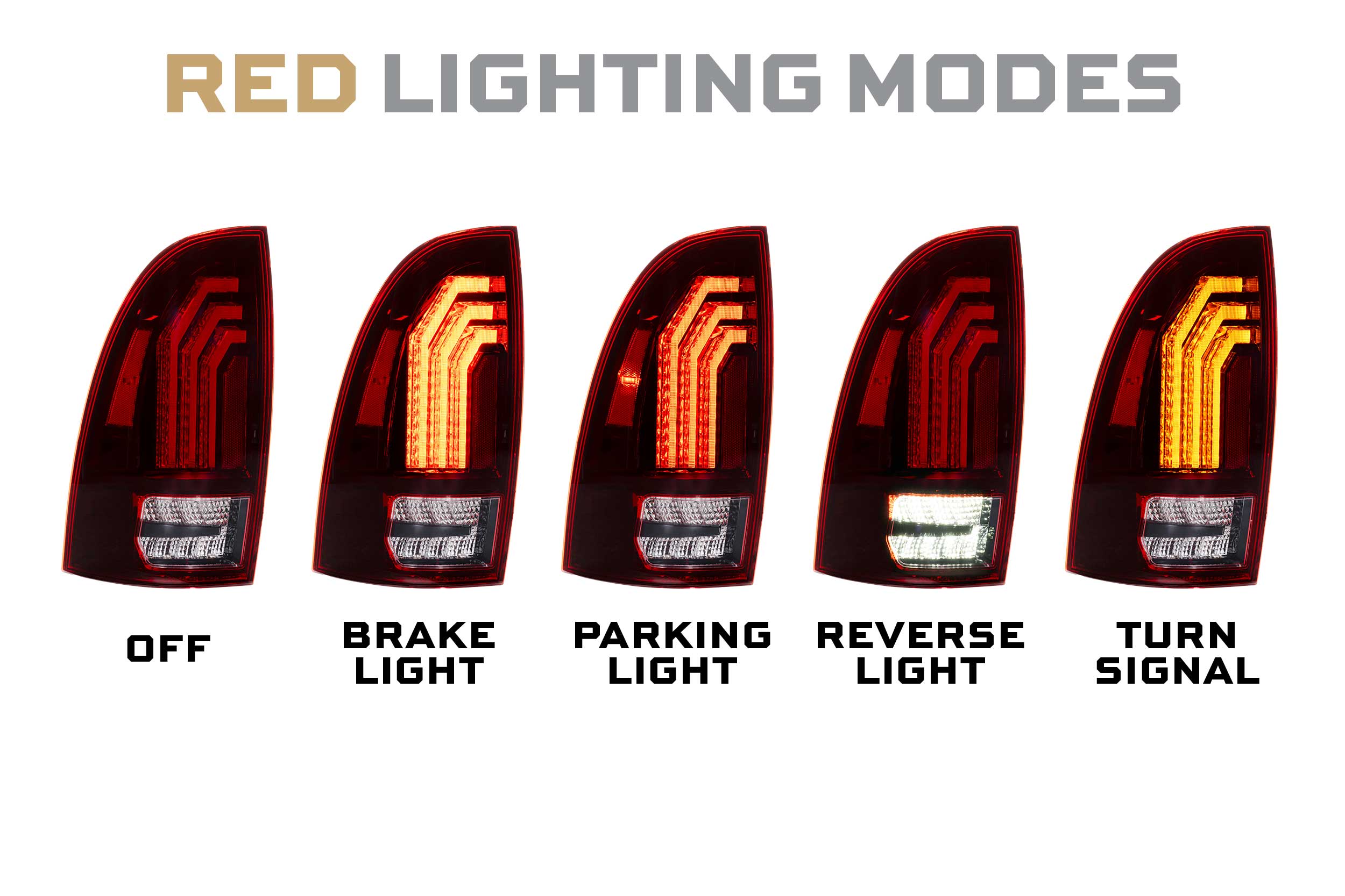 XB LED Tail Lights: Toyota Tacoma (05-15 / Red Lens / Set) - product image 2