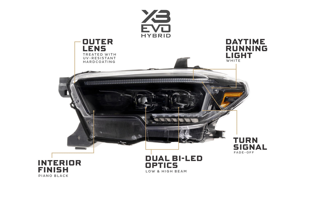 XB Evo Hybrid Headlights: Toyota Tacoma (16-23 / Set) - product image 7