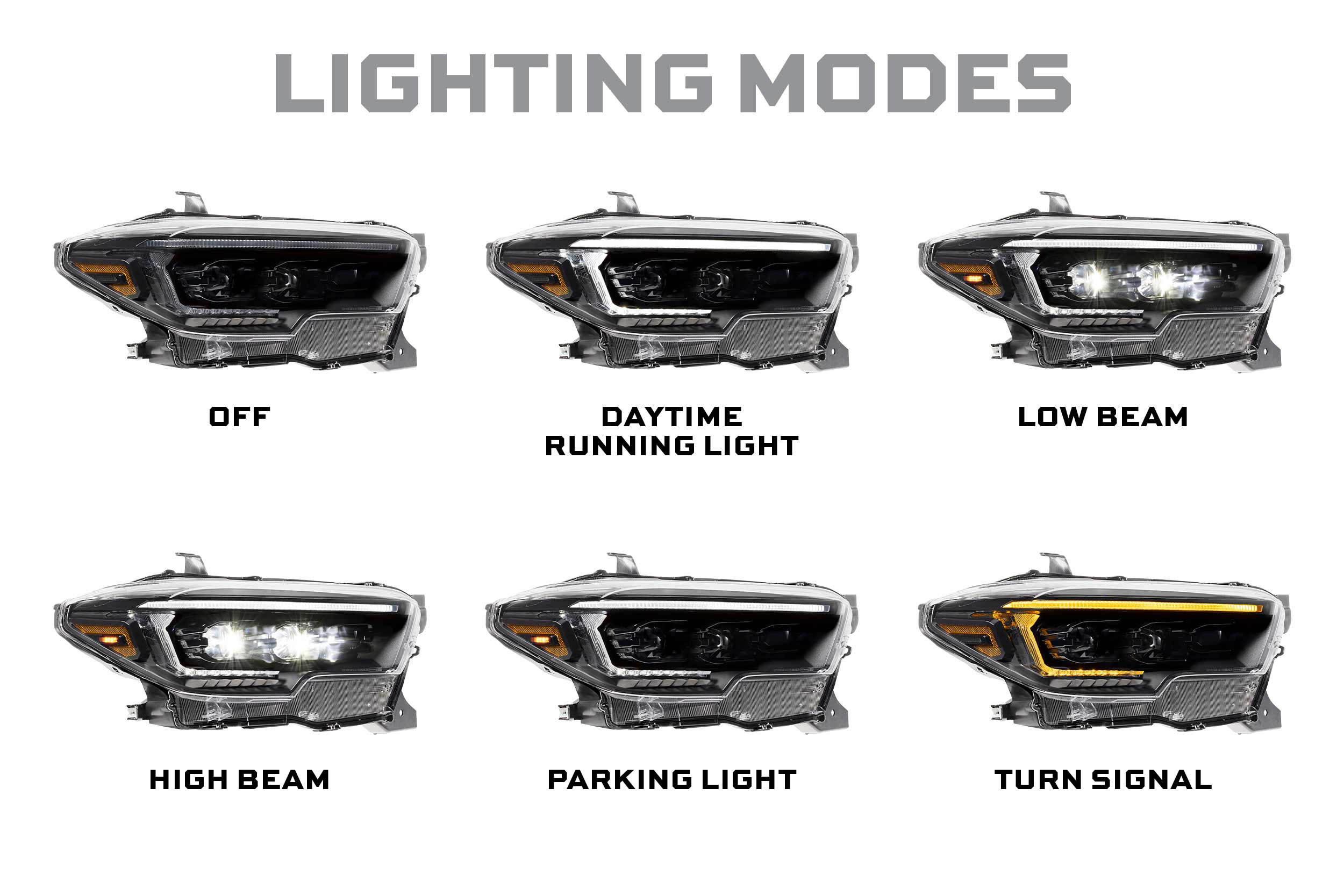 XB Evo Hybrid Headlights: Toyota Tacoma (16-23 / Set) - product image 8