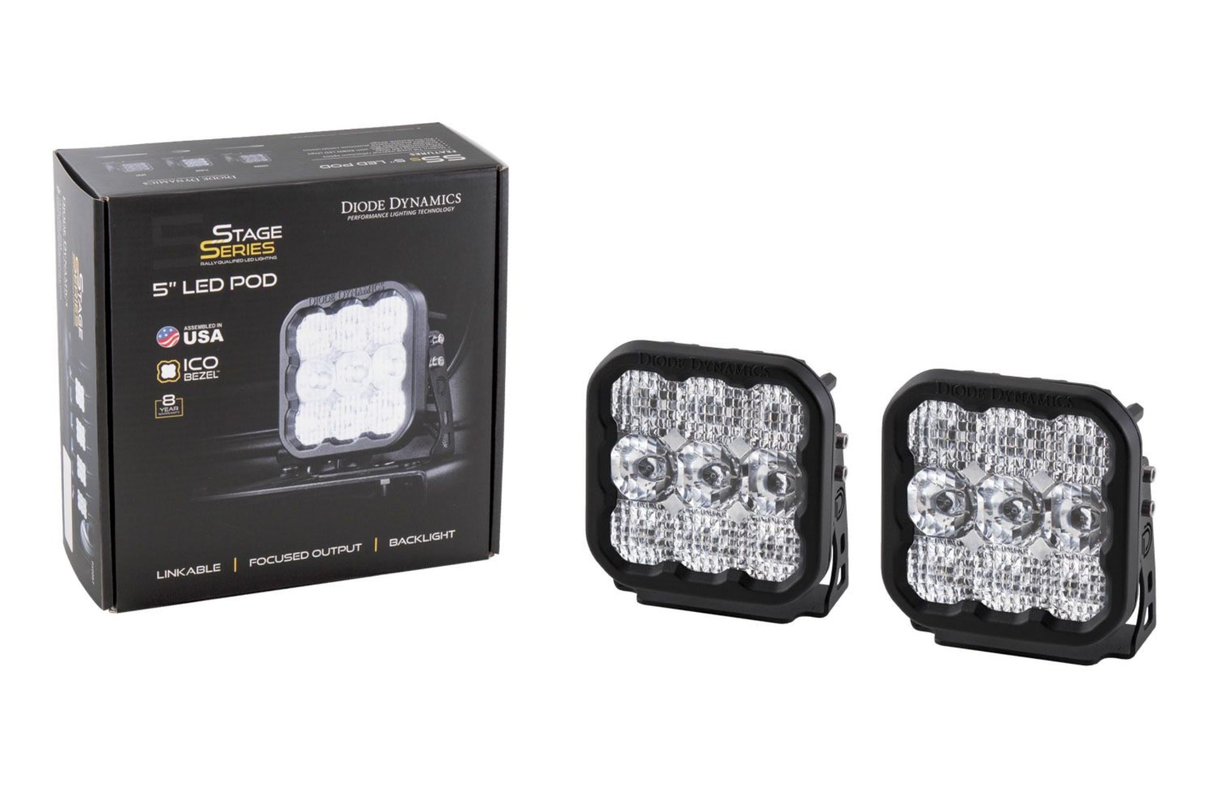 Bronco SS5 6-Pod CrossLink Grille Lightbar Kit Pro White Combo - product image 1