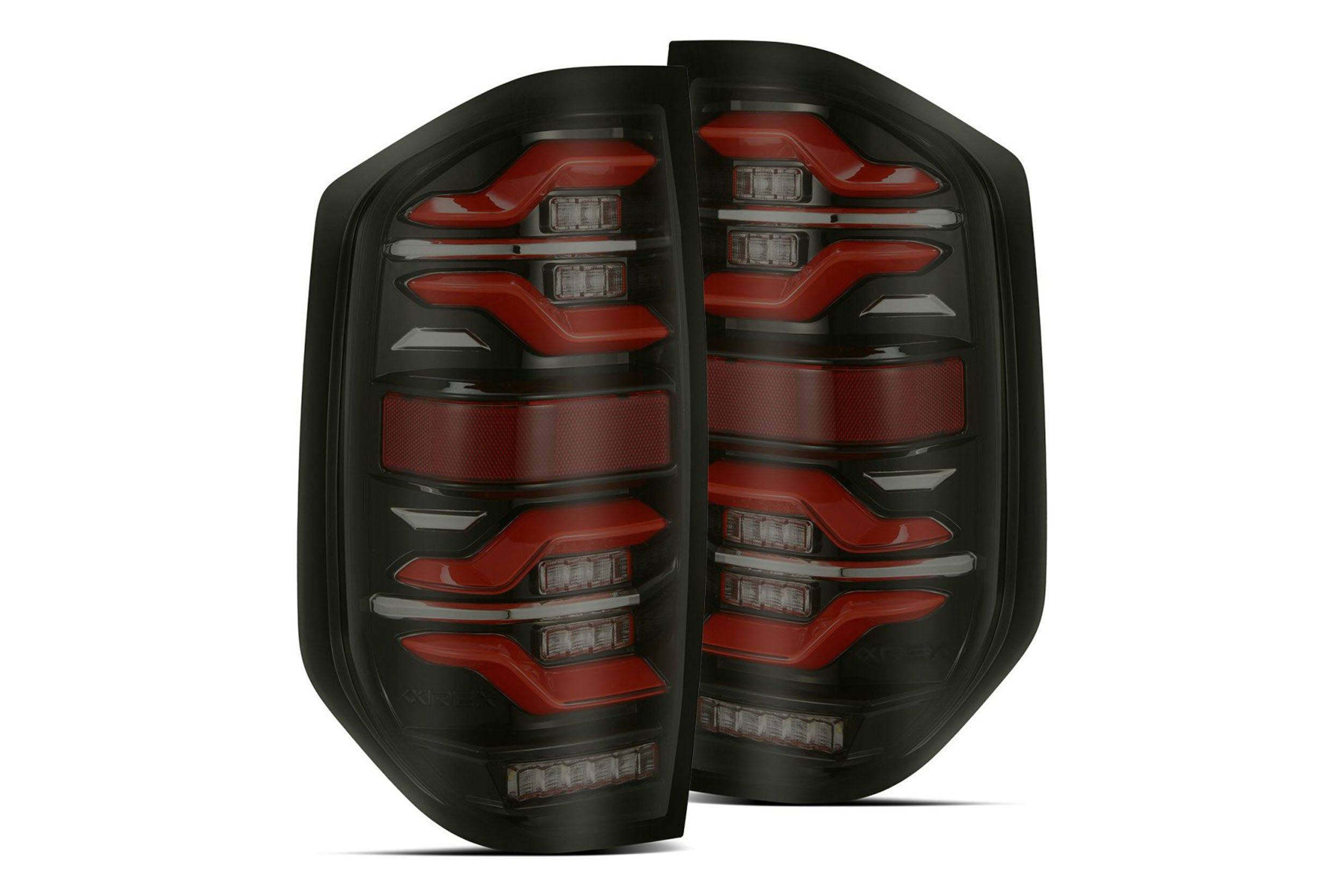 Arex Luxx LED Tail Lights: Toyota Tundra (14-21) - Black-Red (Set) - product image 1
