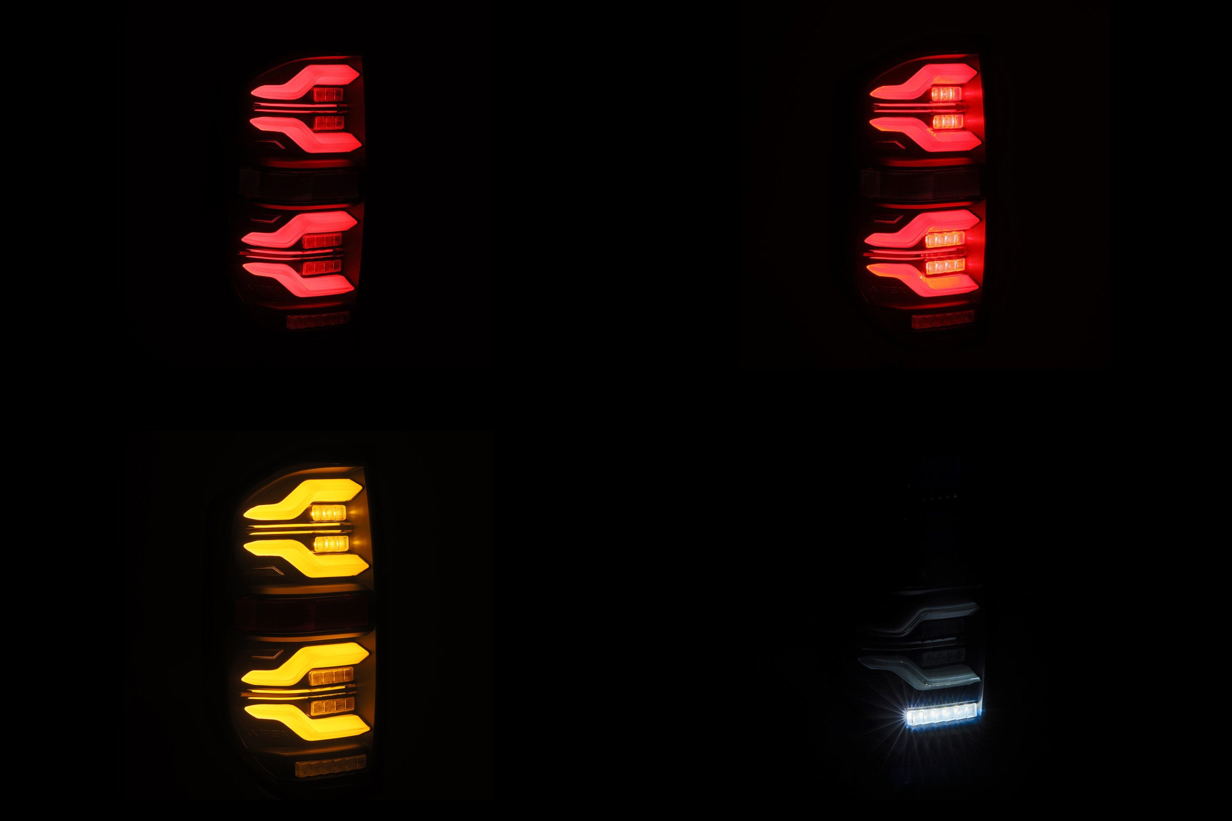 Arex Luxx LED Tail Lights: Toyota Tundra (14-21) - Black-Red (Set) - product image 2