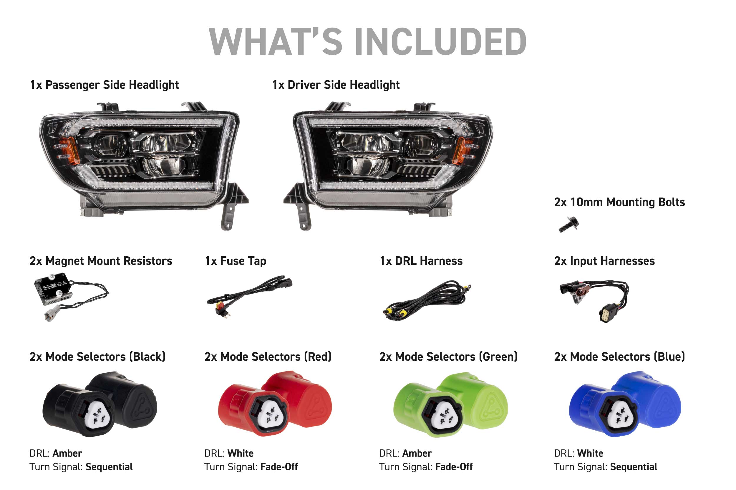 08-22 Toyota Sequoia Morimoto XB Evo LED Headlights