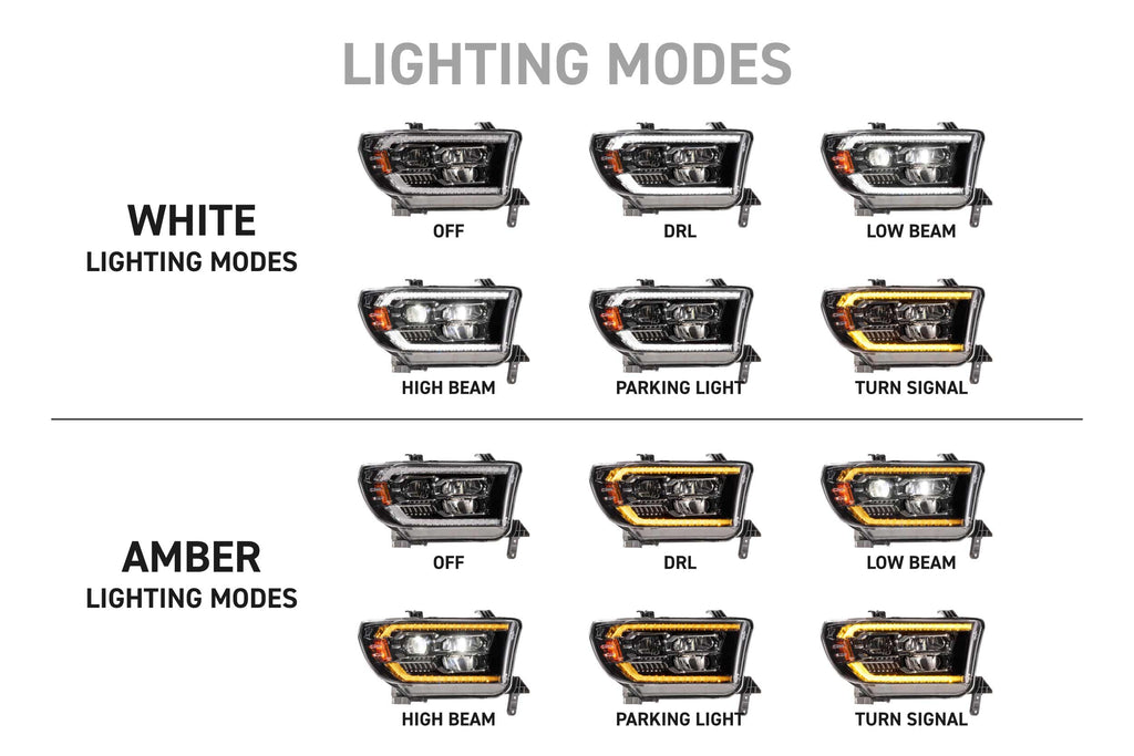 08-22 Toyota Sequoia Morimoto XB Evo LED Headlights